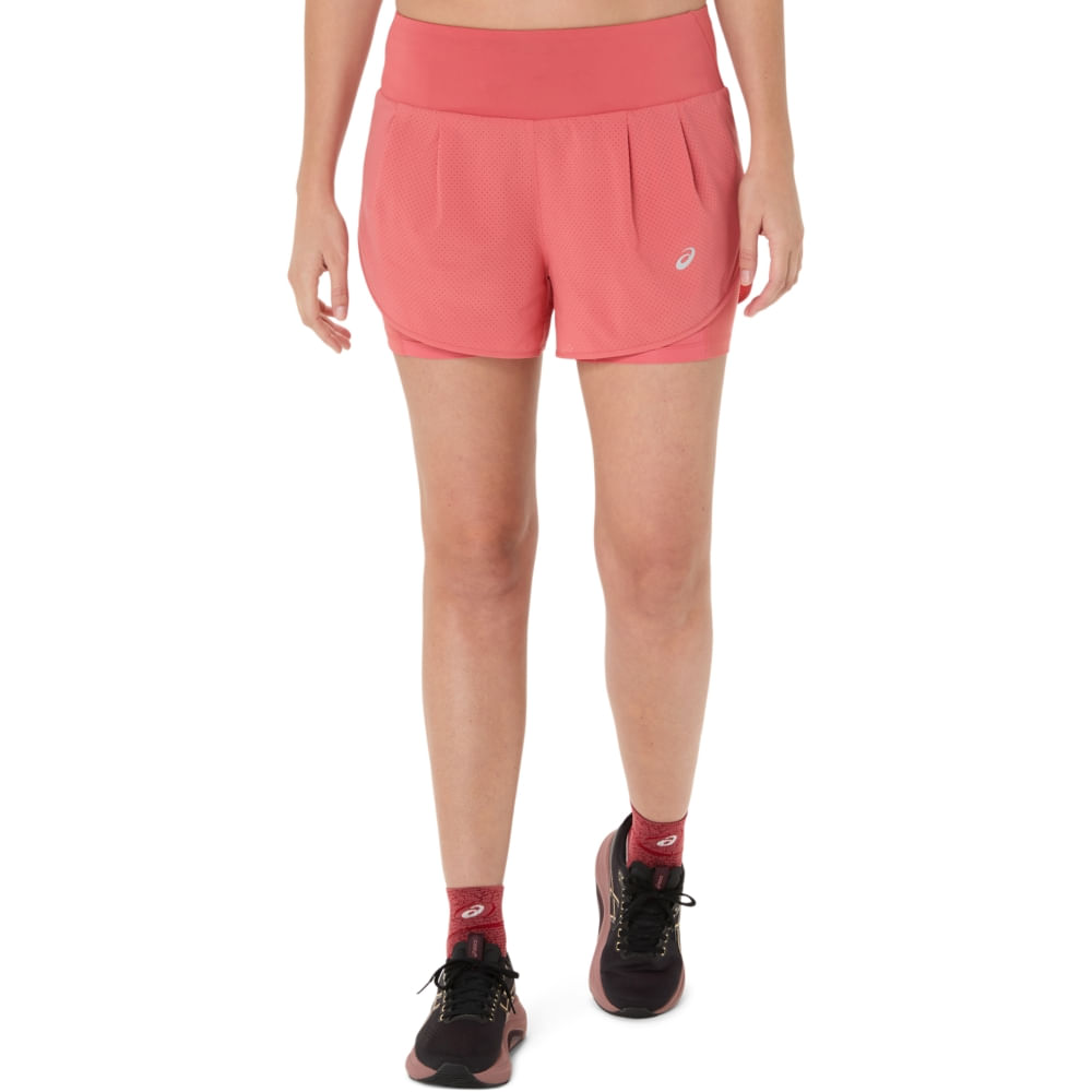 Shorts Road 2 em 1 3.5IN - Rosa/Rosa - tam: PP