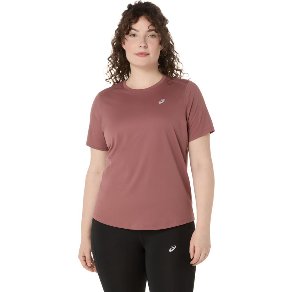 Camiseta ASICS Silver - Feminino - Roxo - tam: G