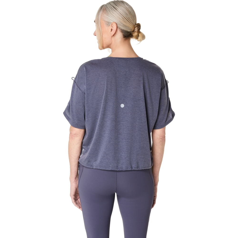 Camiseta ASICS Nagino Run Adjustable - Feminino - Azul - tam: 3G — foto 2