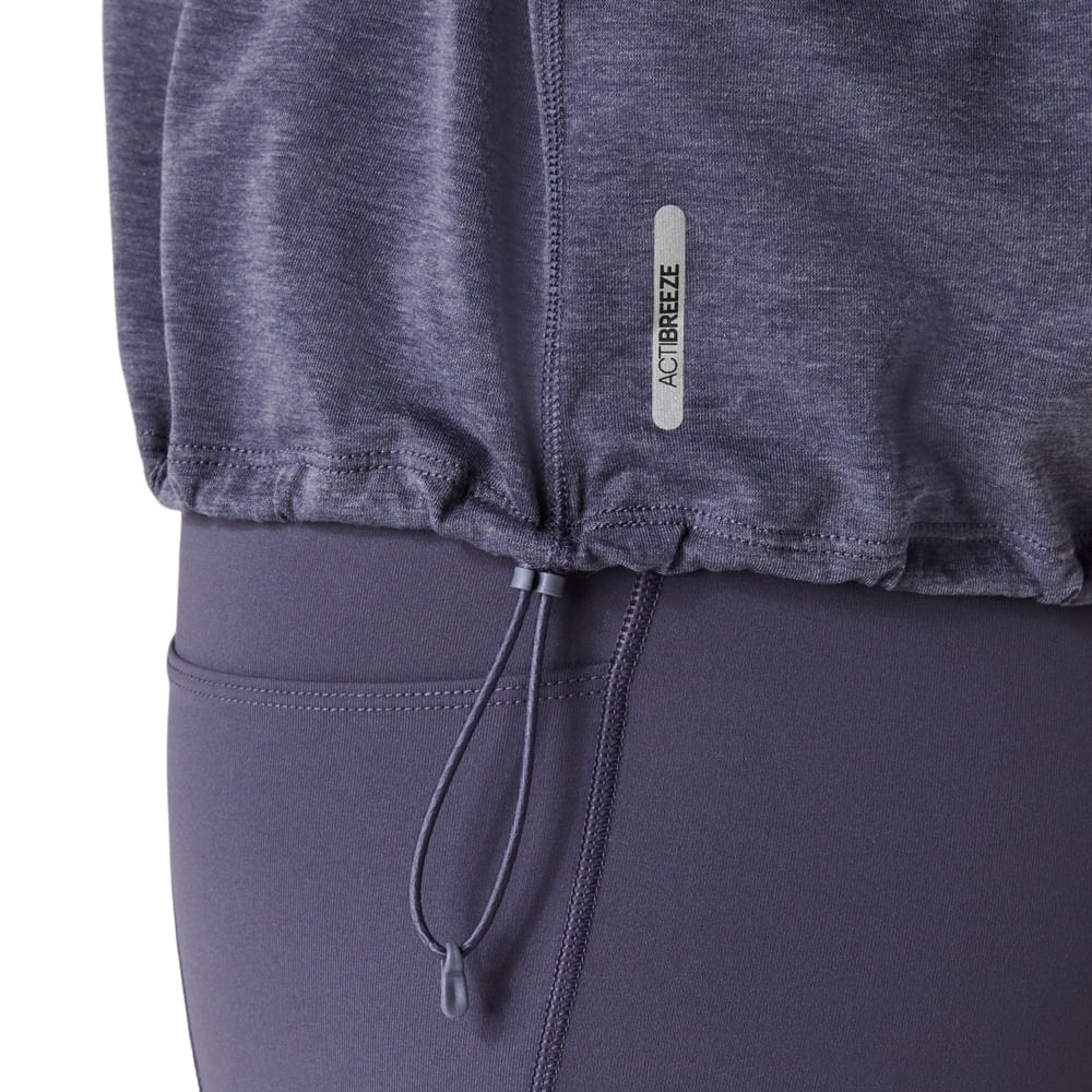 Camiseta ASICS Nagino Run Adjustable - Feminino - Azul - tam: 3G — foto 5