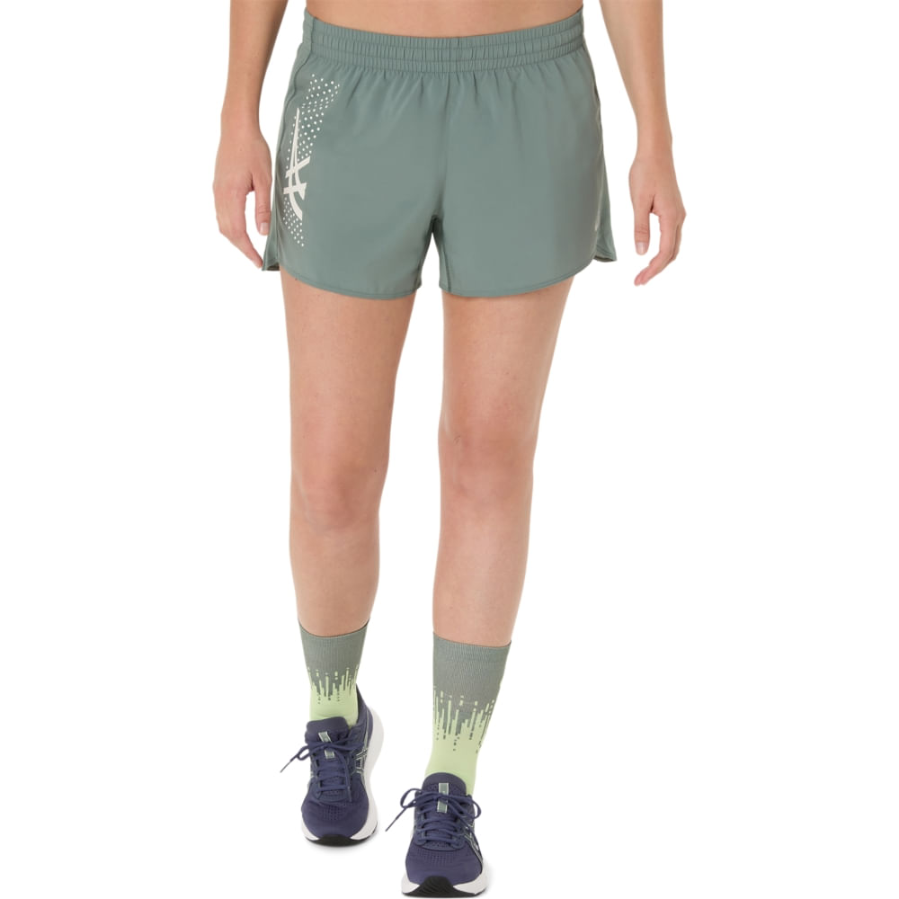 Shorts ASICS Icon 4In - Feminino - Verde - tam: M