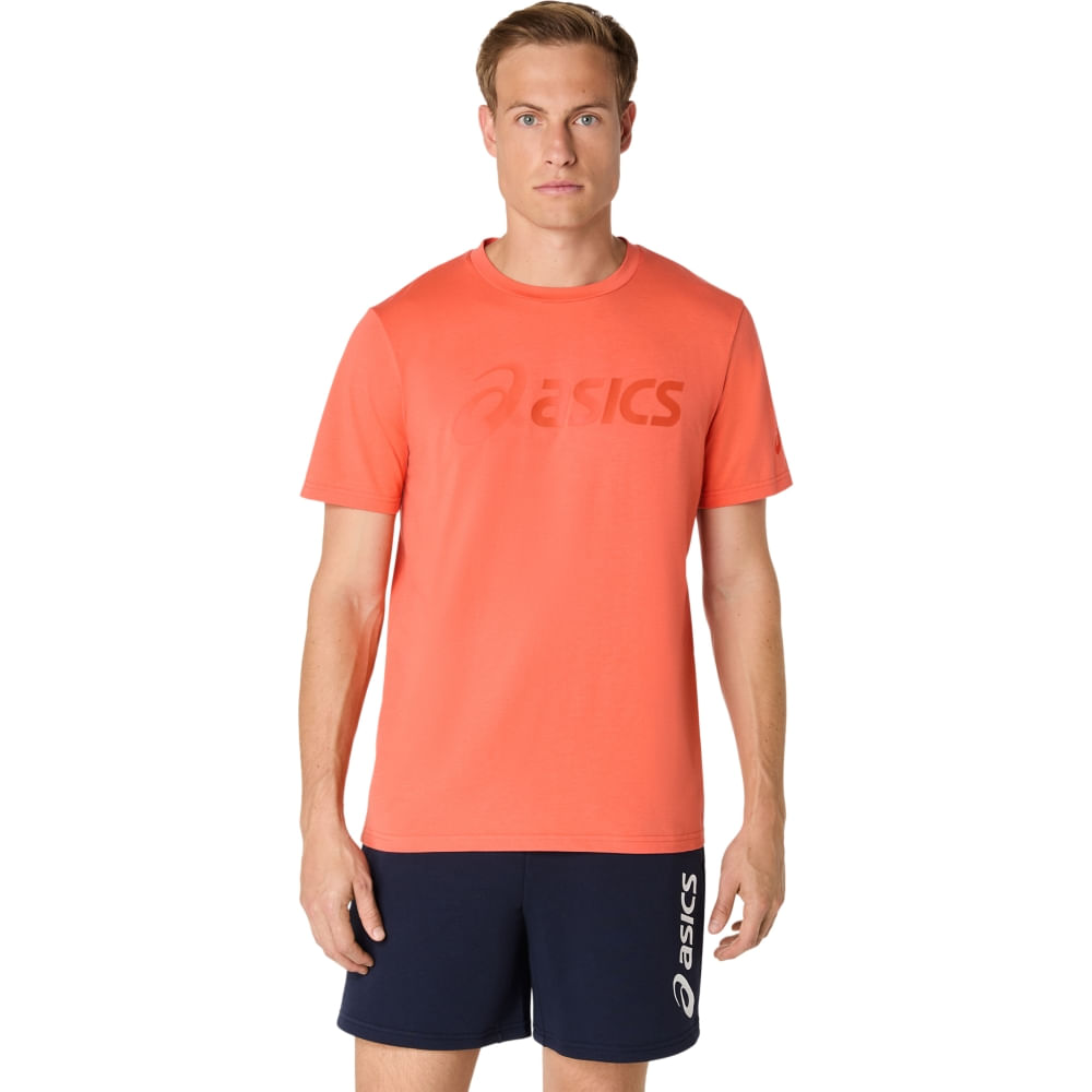 Camiseta ASICS Graphic - Masculino - Laranja