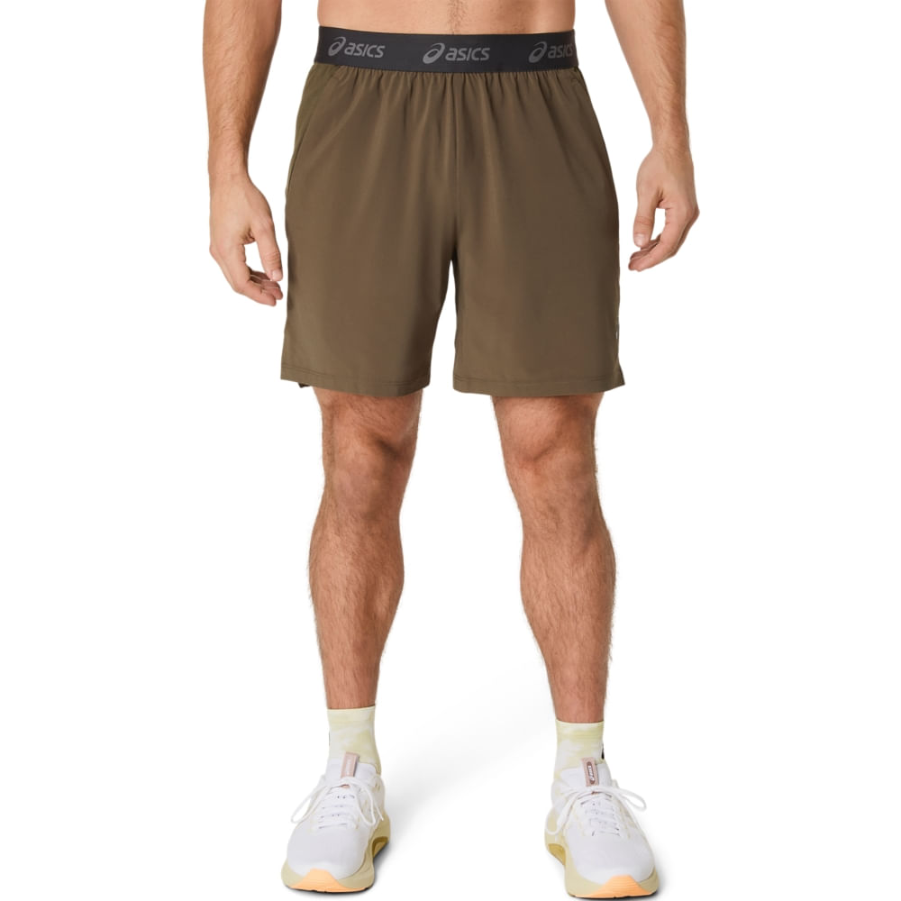 Shorts ASICS Actibreeze Woven 7In - Masculino - Marrom