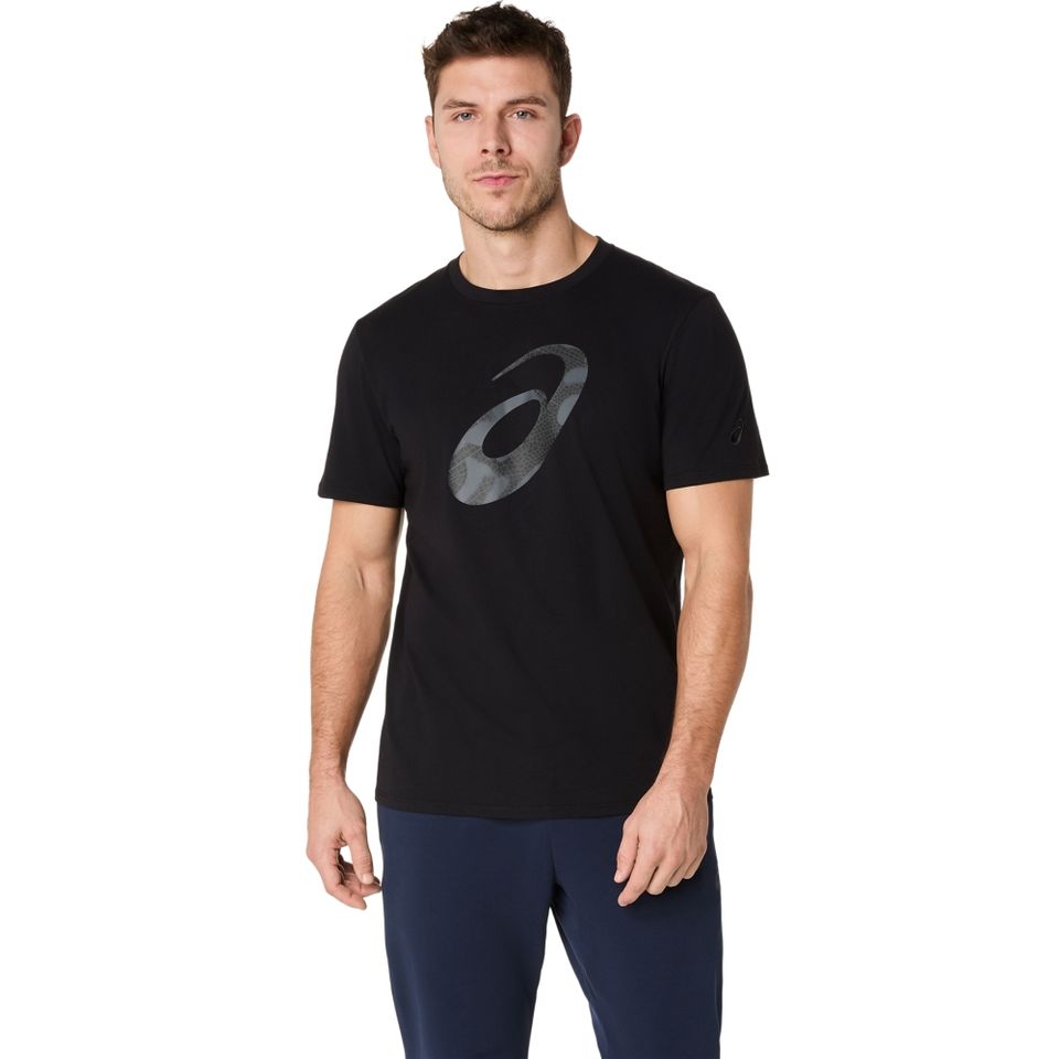 Camiseta Asics Spiral Logo Graphic Cotton Blend - Masculino - Preto