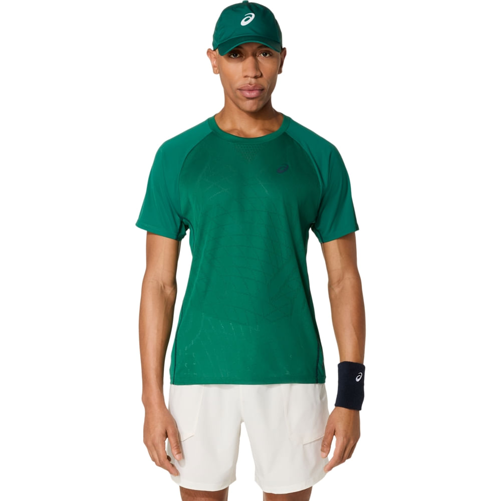 Camiseta ASICS Match Actibreeze - Masculino - Verde - tam: PP