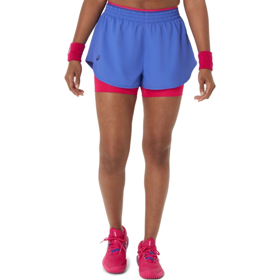 Shorts Asics Match - Feminino - Azul