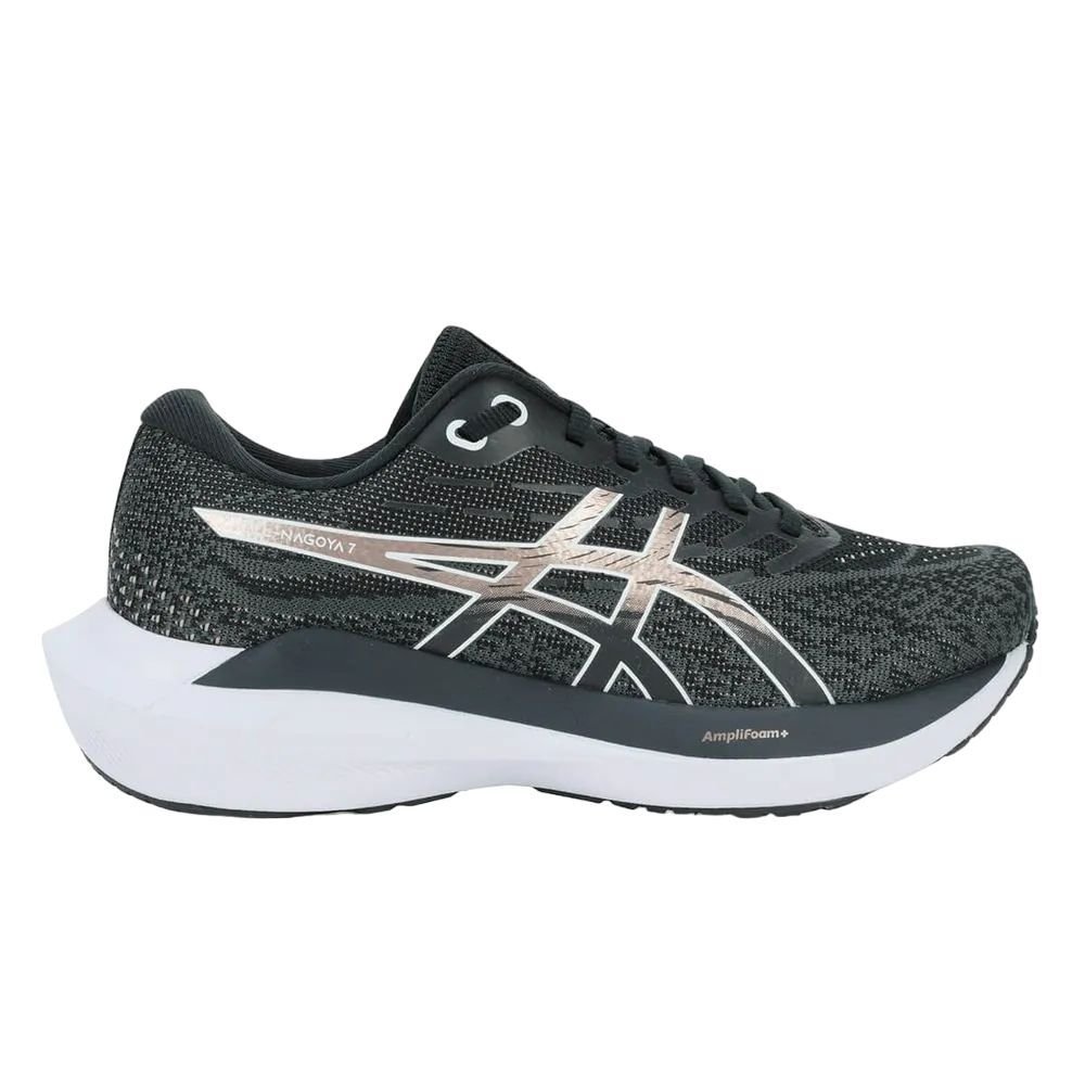 Tênis ASICS GEL-Nagoya 7 - Feminino - Preto/Rosa