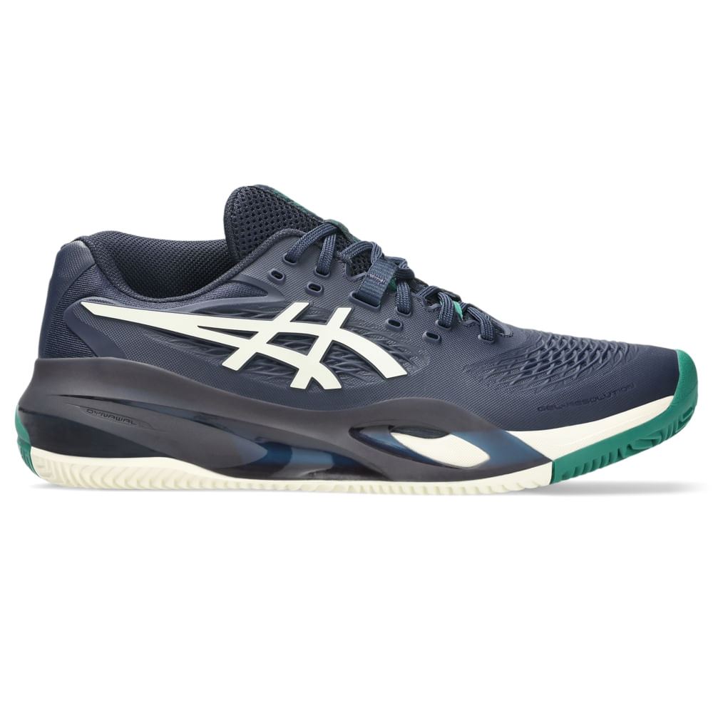 Tênis ASICS Gel-Resolution X Saibro - Masculino - Azul/Bege