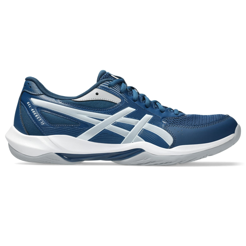 Tênis ASICS Gel-Rocket 12 Masculino Azul/Cinza ASICS Brasil