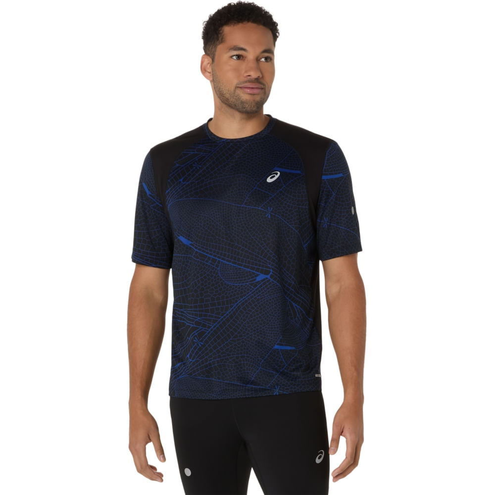 Camiseta ASICS Road Lite-Show - Masculino - Preto - tam: P