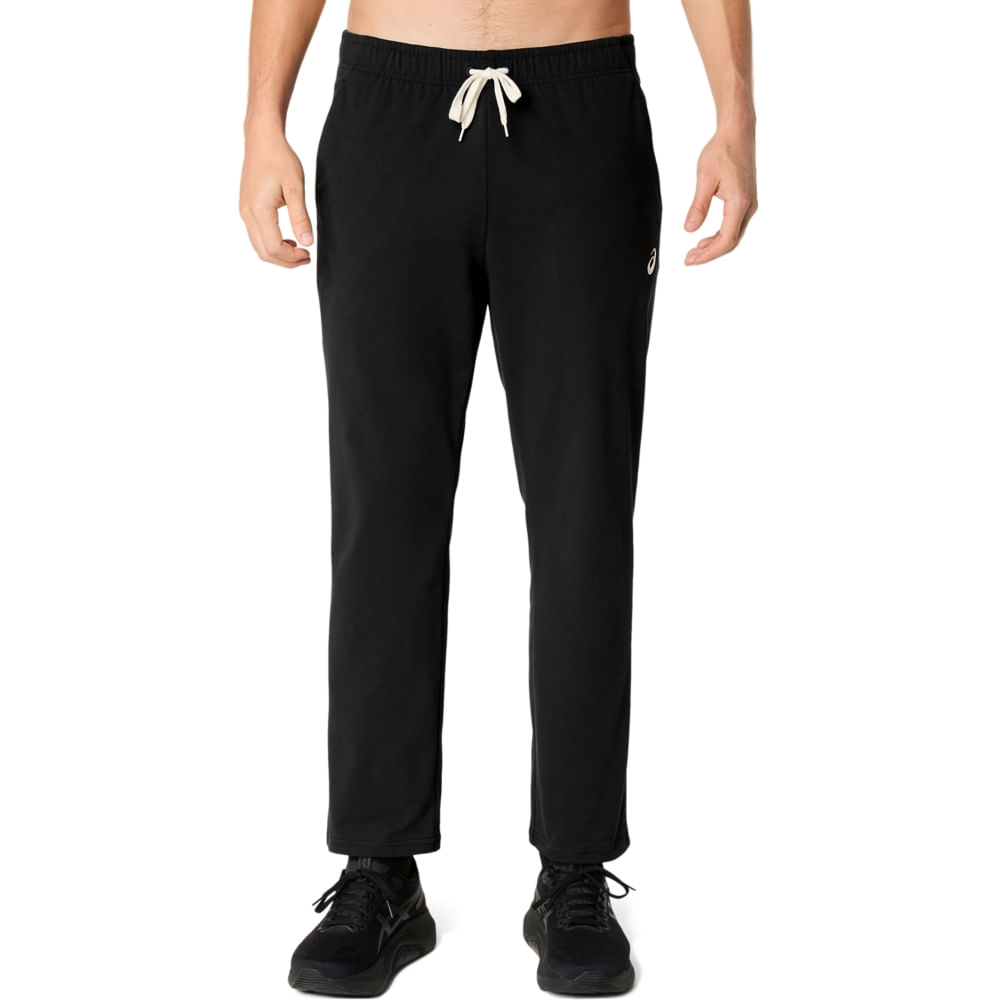 Calça ASICS Heavy Weight Knit Straight - Masculino - PERFORMANCE BLACK - tam: GG