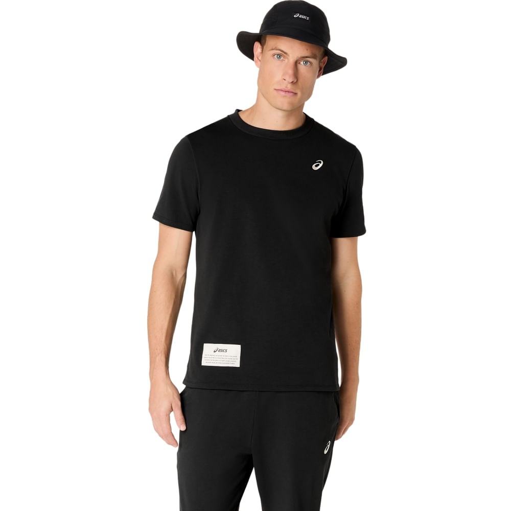 Camiseta ASICS Heavy Weight Knit Graphic - Masculino - PERFORMANCE BLACK - tam: G