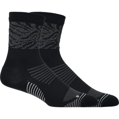 Meia ASICS Performance Run Crew - Lite Show - Unissex - Preto