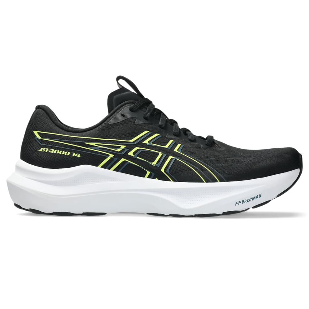 Tênis ASICS GT-2000 14 – Masculino – Preto/Amarelo