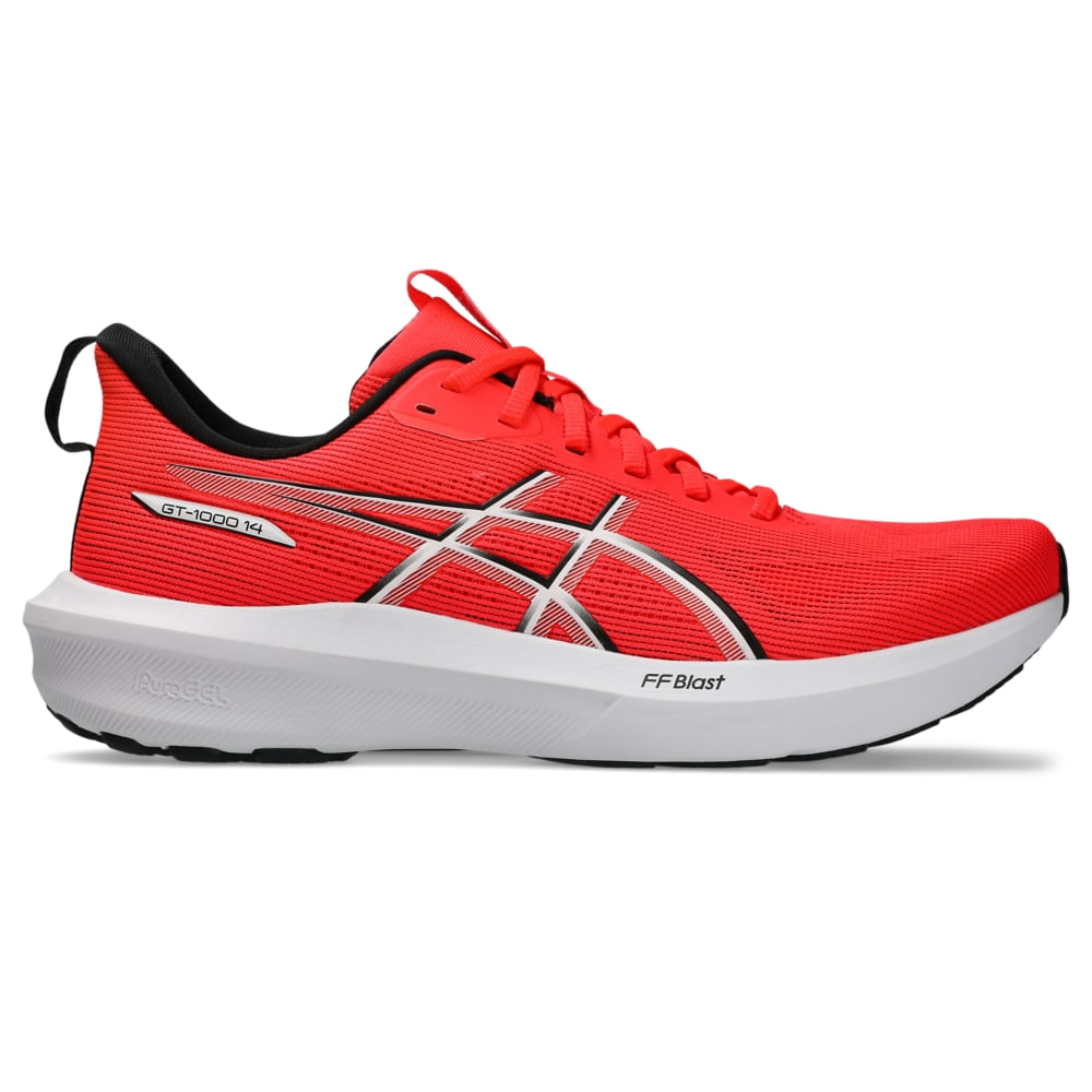 Tênis ASICS GT-1000 14 - Masculino - Vermelho/Preto - tam: 39