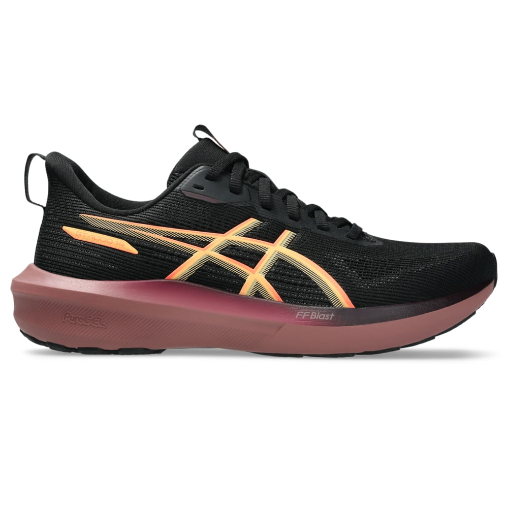 Tênis ASICS GT-1000 14 – Feminino – Preto/Laranja