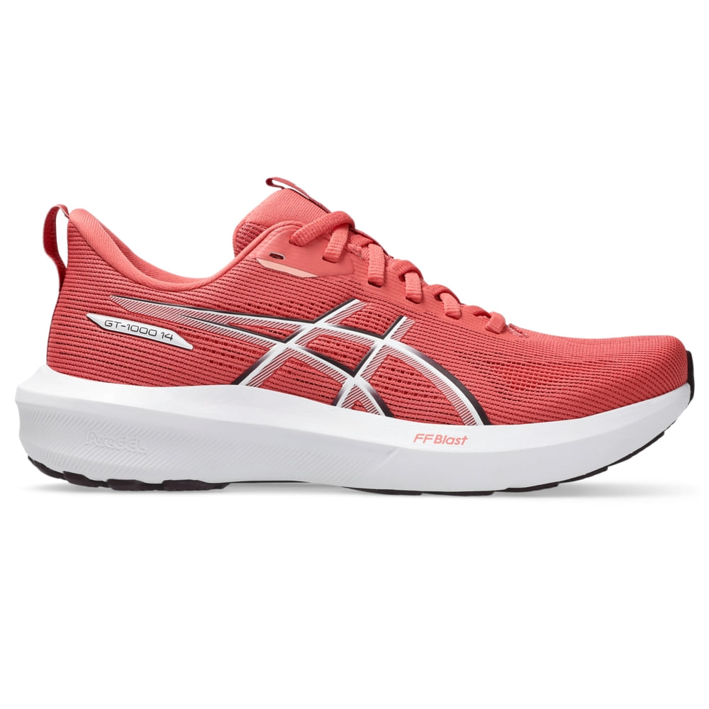 Tênis ASICS GT-1000 14 – Feminino – Rosa/Marrom