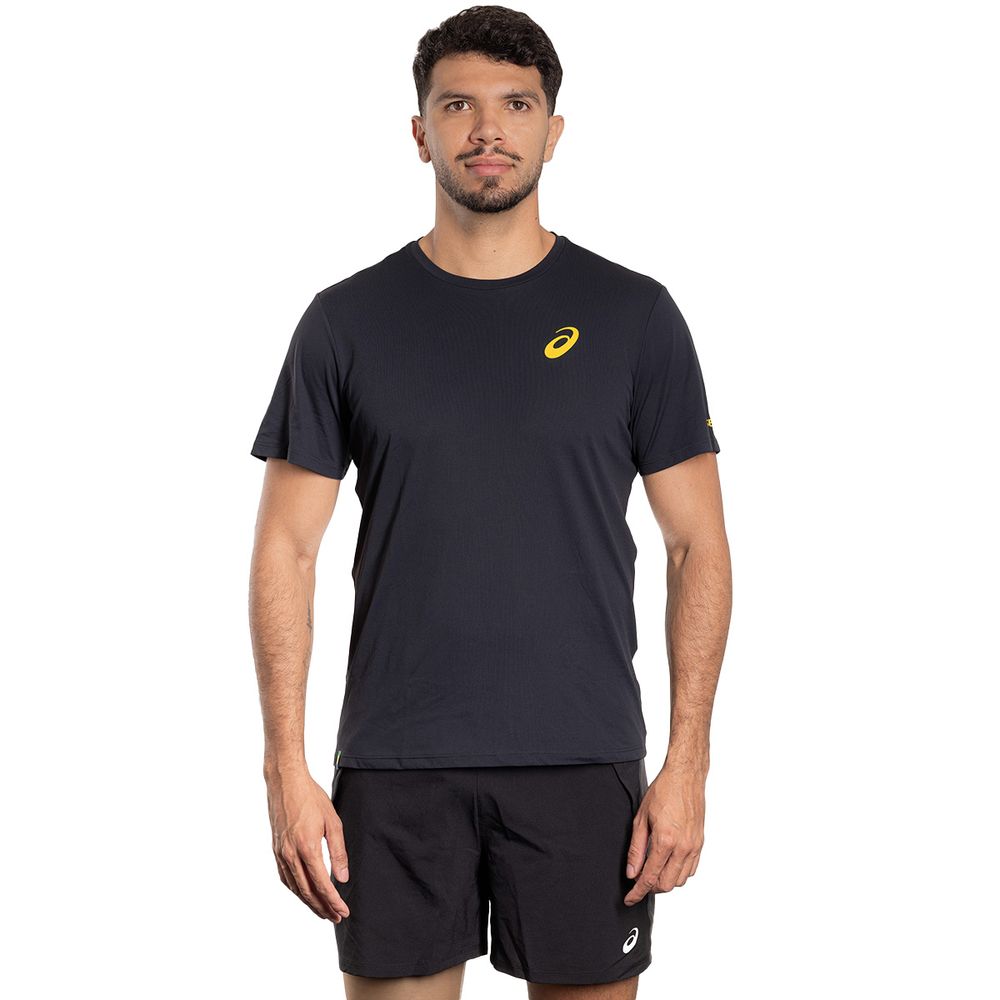 Camiseta ASICS Senna Helmet Performance – Masculino – Preto
