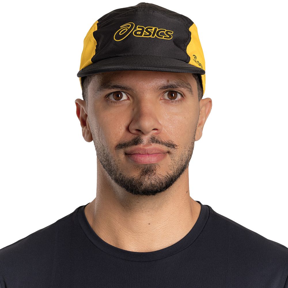 Boné ASICS Senna Five Panel Helmet - Unissex - Preto - tam: U