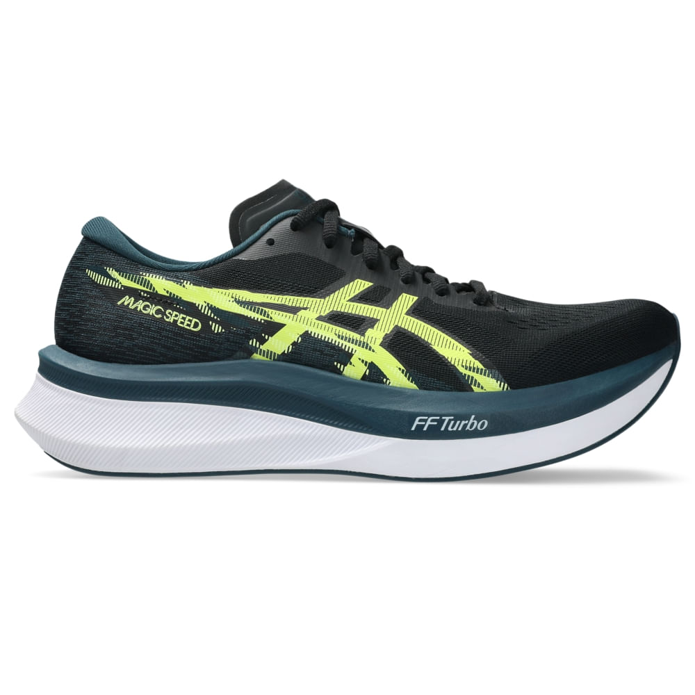 Tênis ASICS Magic Speed 4 - Masculino - Preto/Verde - tam: 39 Menor preço em Tênis ASICS Magic Speed 4 - Masculino - Preto/Verde - tam: 39