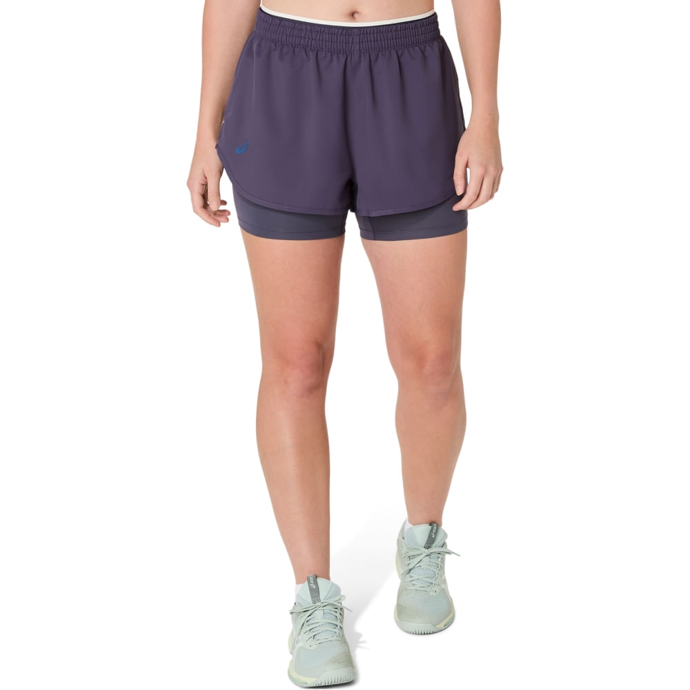 Shorts ASICS Match - Feminino - Azul - tam: GG