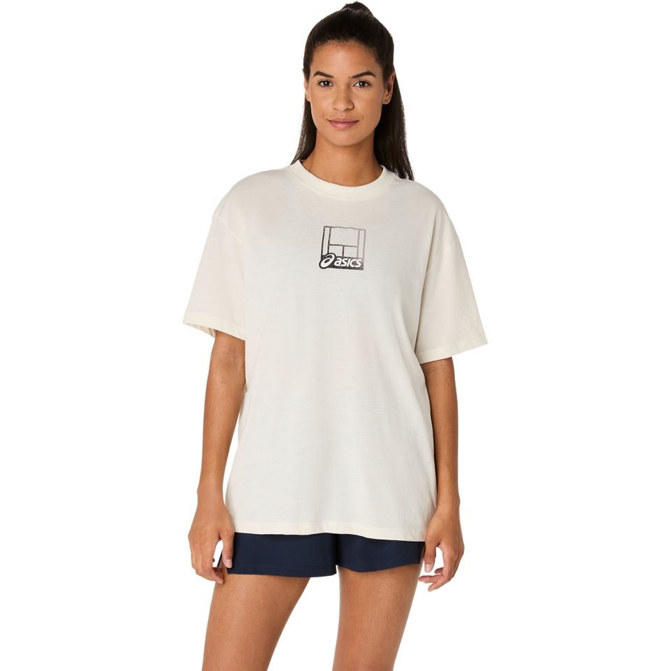 Camiseta Court Core Graphic - Creme