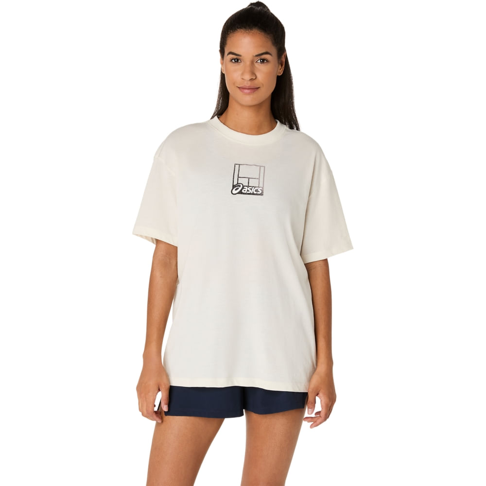 Camiseta Court Core Graphic - Creme - tam: G