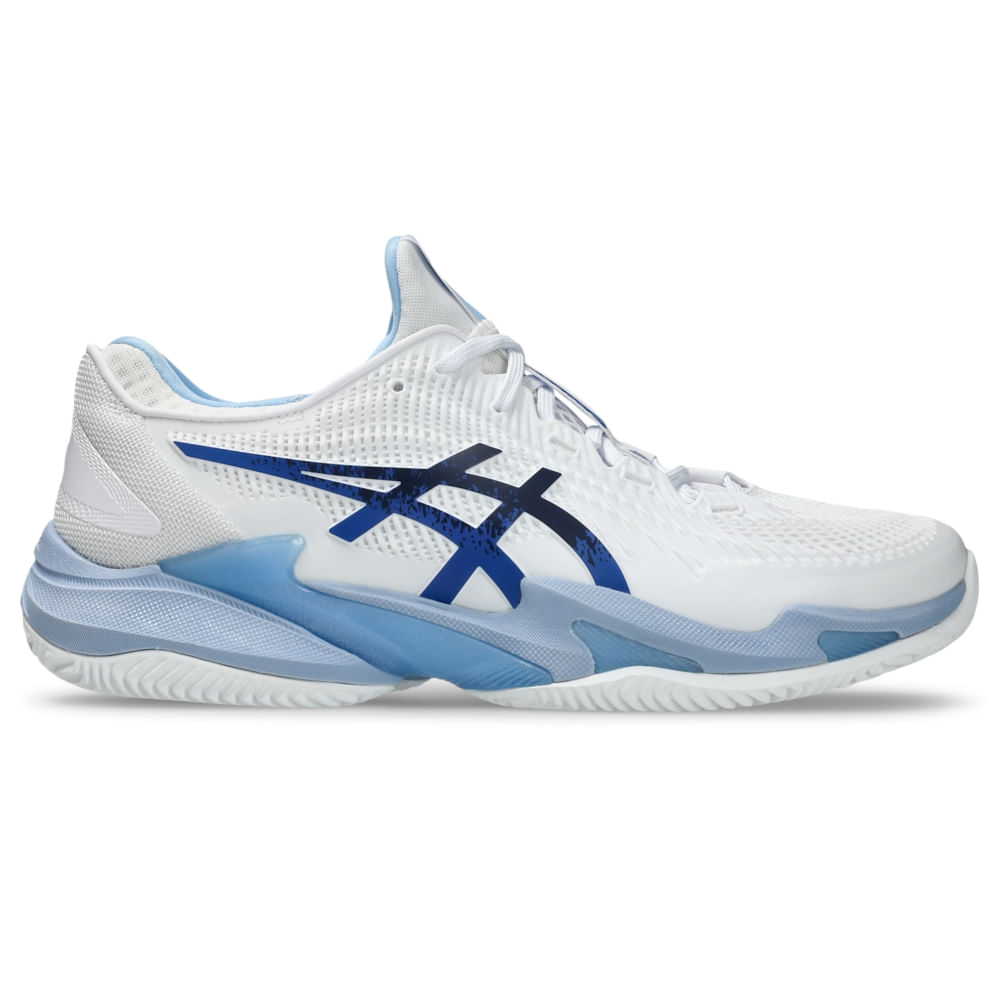 Tênis ASICS Court Ff 3 Novak Saibro – Masculino – Branco/Azul