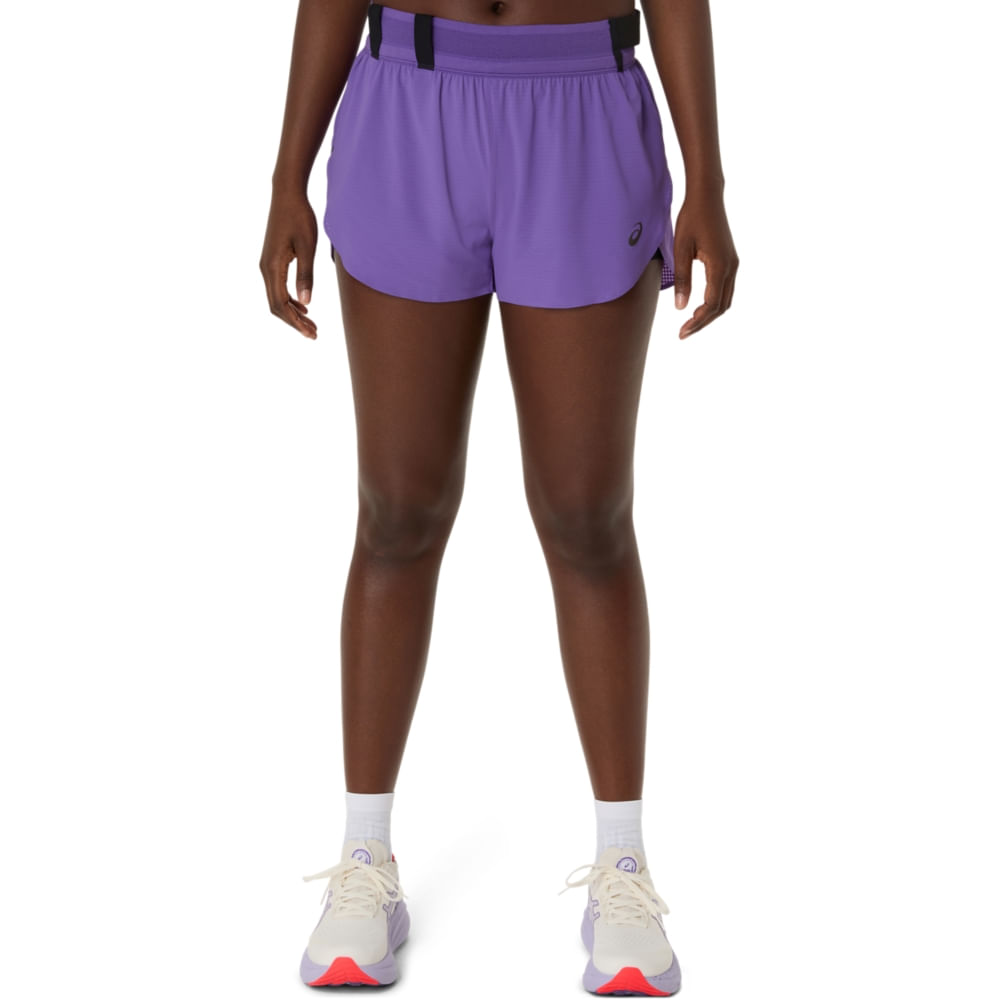 Shorts ASICS Metarun Split – Feminino – Roxo