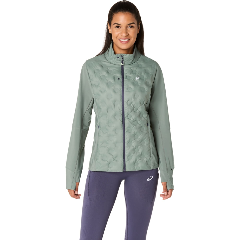 Jaqueta ASICS Road Winter - Feminino - Verde - tam: M