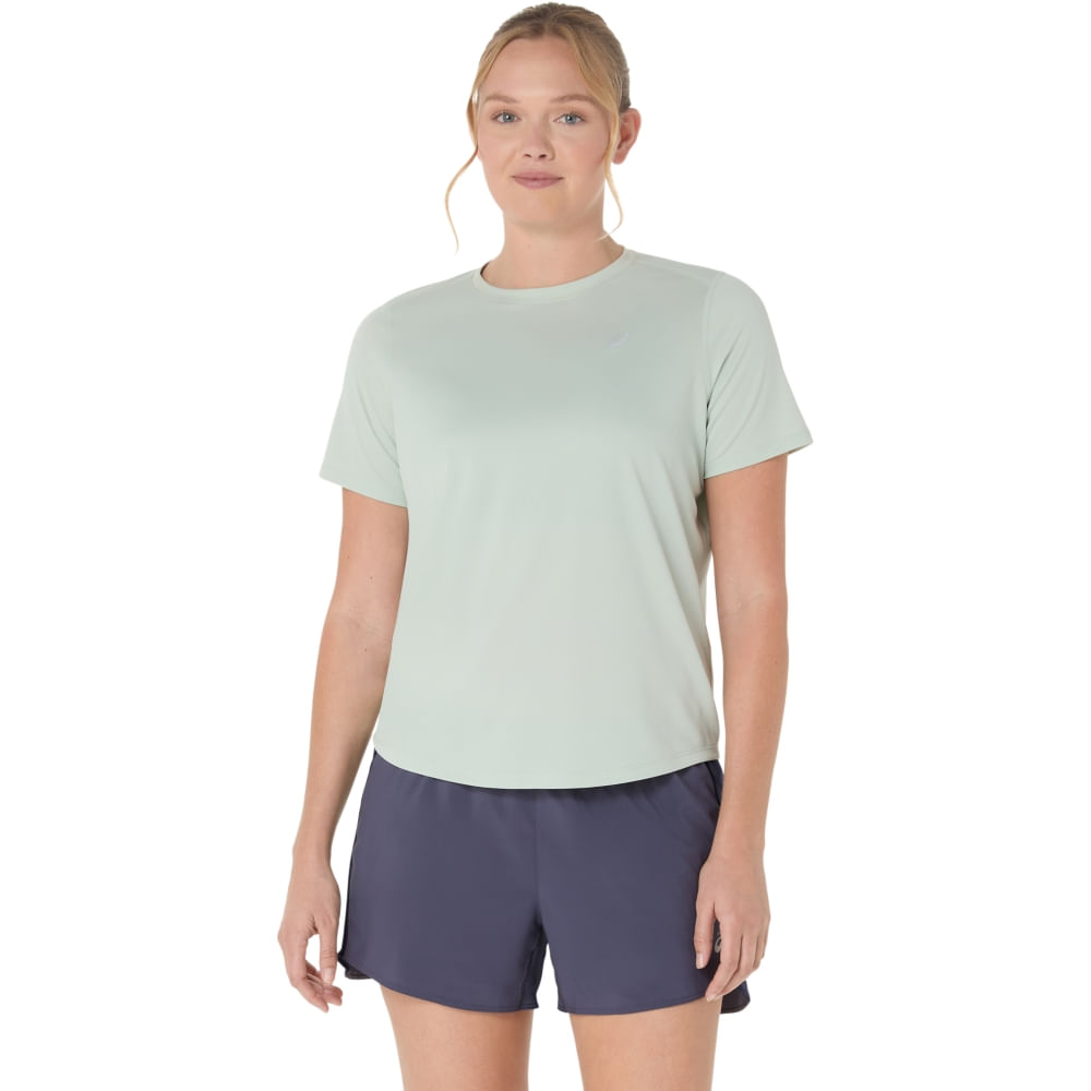 Camiseta ASICS Silver - Feminino - Verde - tam: P