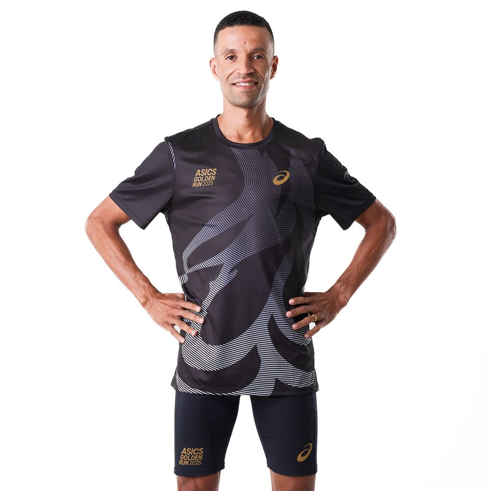 Camiseta ASICS Golden Run Performance - Masculino - Preto - tam: P Menor preço em Camiseta ASICS Golden Run Performance - Masculino - Preto - tam: P