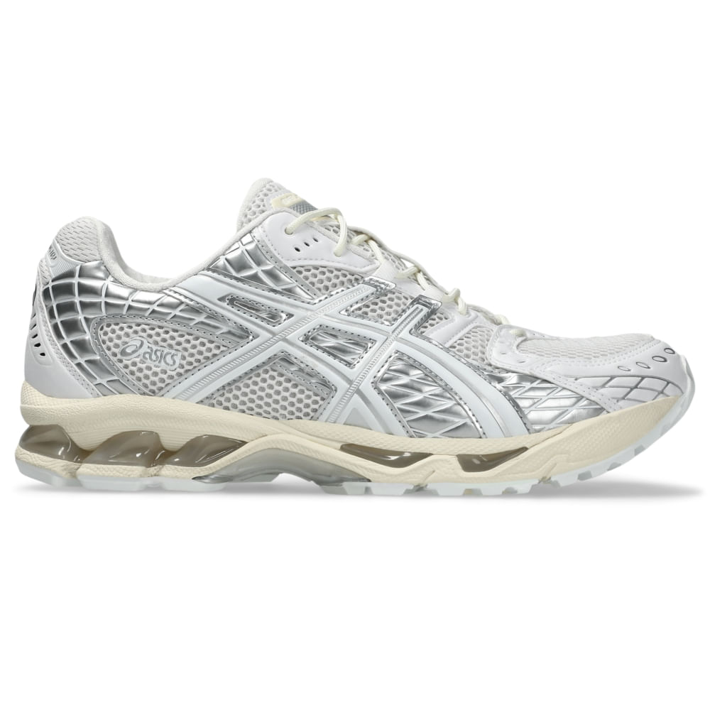 Tênis ASICS GEL-Nimbus 10.1 – Unissex – Branco/Prata
