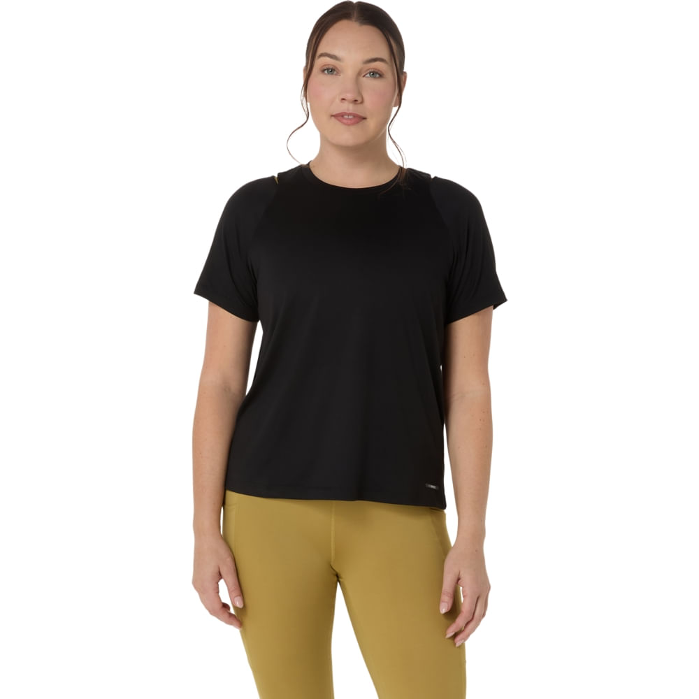 Camiseta ASICS Actibreeze Jacquard - Feminino - Preto - tam: M