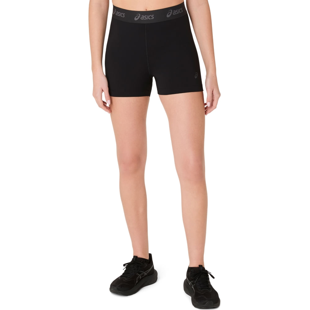 Calça ASICS Legging Essential Logo 3In – Feminino – Preto