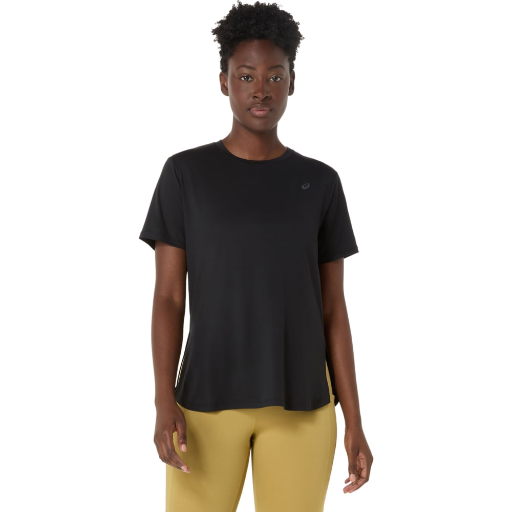 Camiseta ASICS Flex Stretch - Feminino - Preto - tam: GG