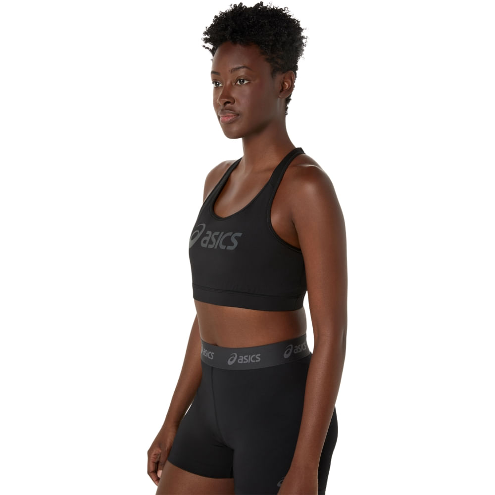 Top ASICS Essential Logo Sem Bojo - Feminino - Preto - tam: 10XL — foto 2