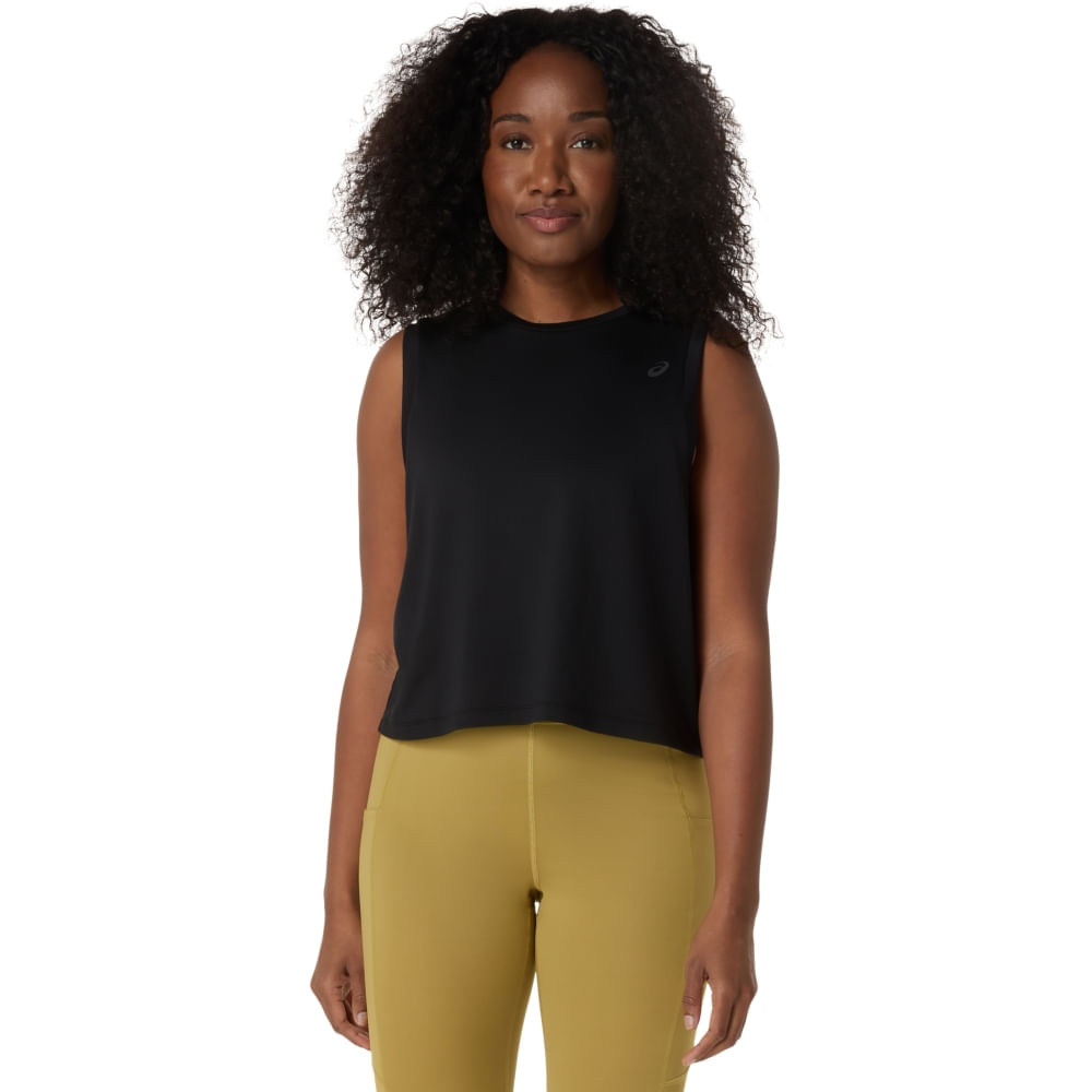 Regata ASICS Flex Stretch - Feminino - Preto - tam: P