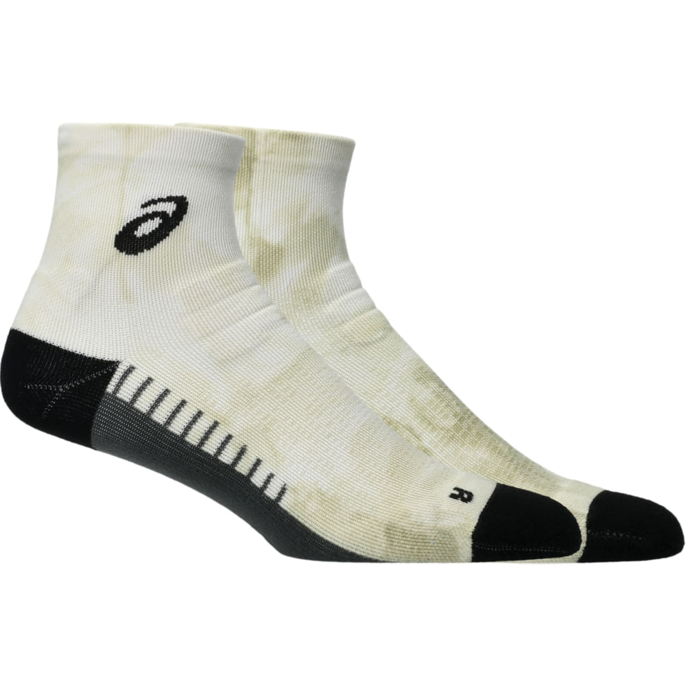 PERFORMANCE RUN QUARTER SOCK - Branco/Verde - tam: IV