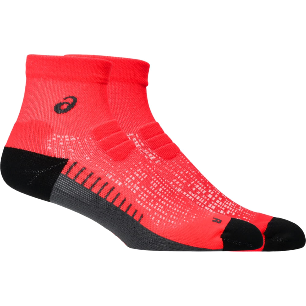 PERFORMANCE RUN SOCK QUARTER - Vermelho