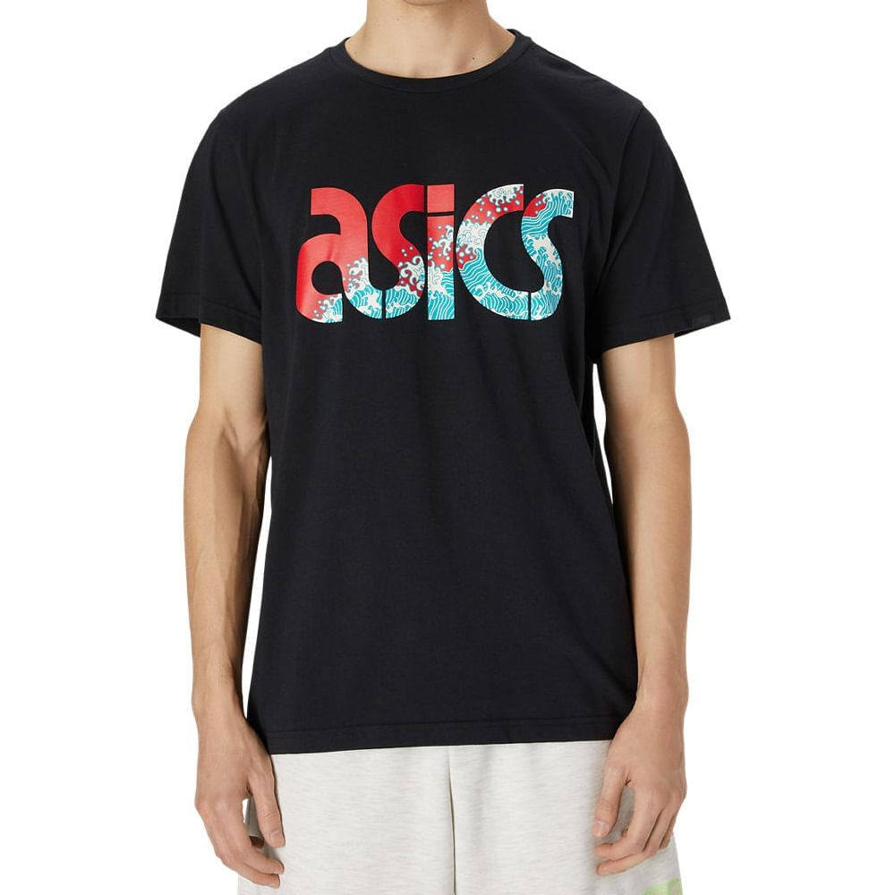 Camiseta ASICS Japanese Graphic - Unissex - Preta