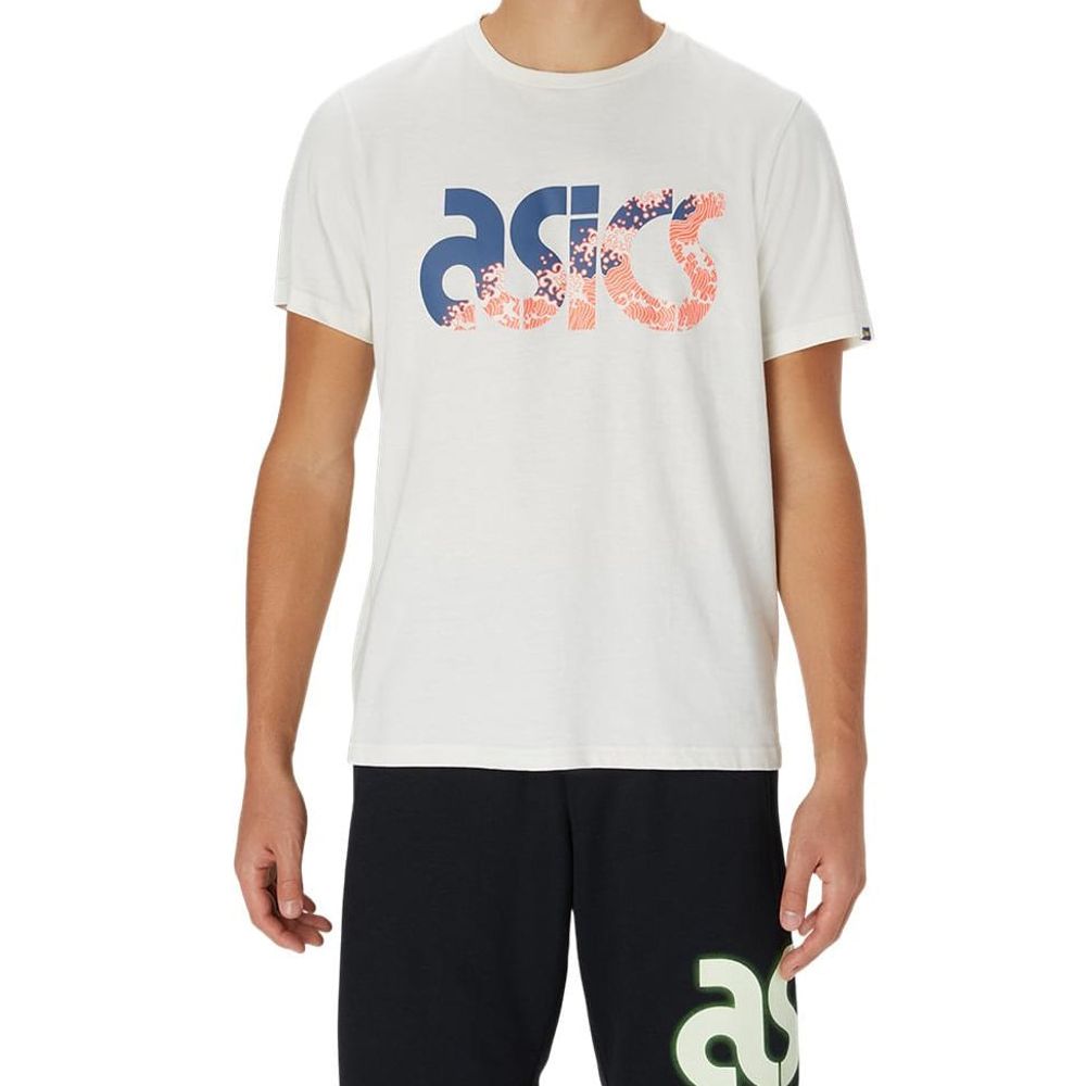 Camiseta ASICS Japanese Graphic - Unissex - Branca