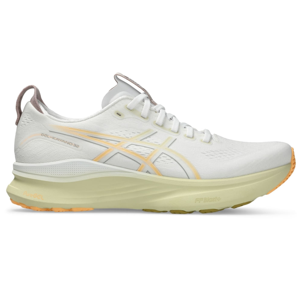 Kyanページ Tênis ASICS GEL-Kayano 32 - Masculino - Branco/Laranja - ASICS Brasil