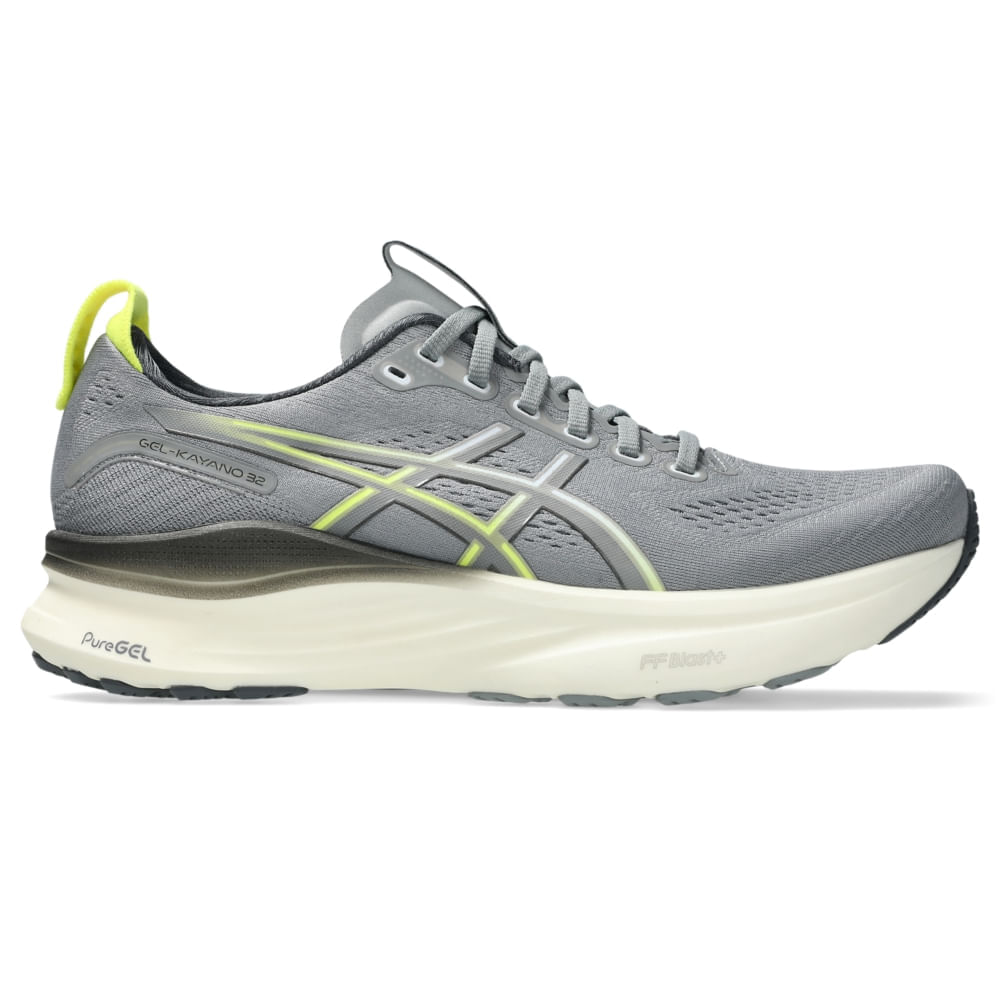 Tênis ASICS GEL-Kayano 32 - Masculino - Cinza/Amarelo - ASICS Brasil