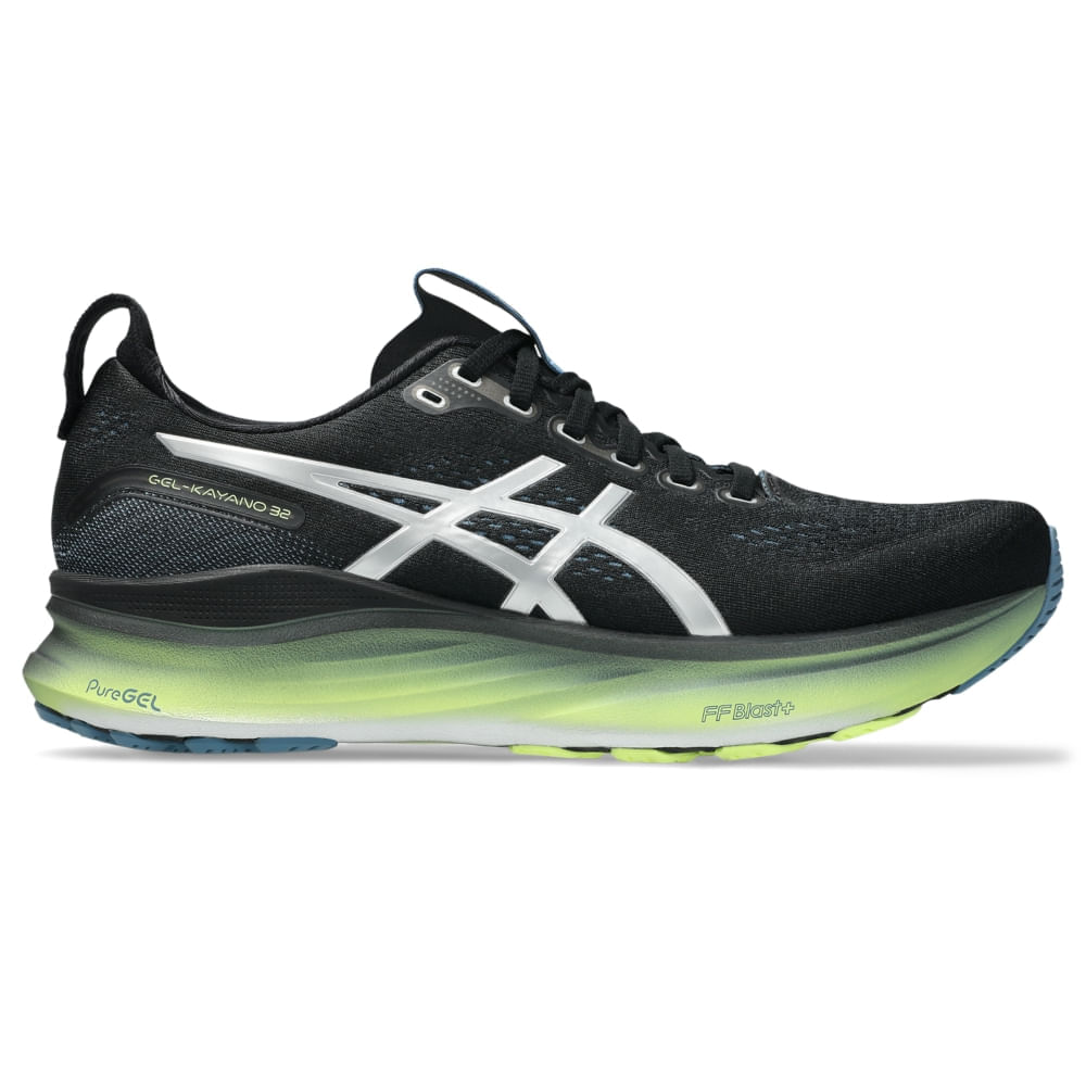 Tênis ASICS GEL-Kayano 32 Luxe – Masculino – Preto/Prata