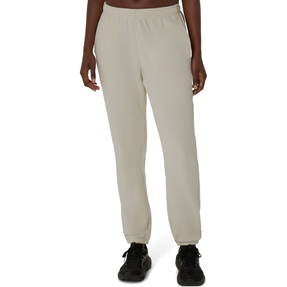 Calça ASICS French Terry - Feminino - Bege - tam: PP