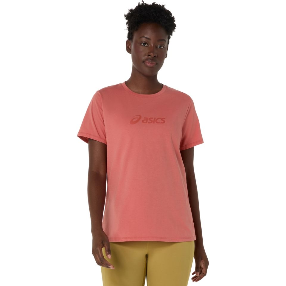 Camiseta Asics Training Core Logo - Feminino - Rosa