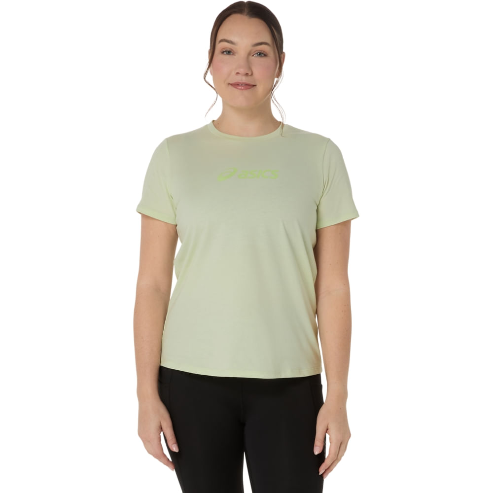 Camiseta ASICS Training Core Logo - Feminino - Verde - tam: M