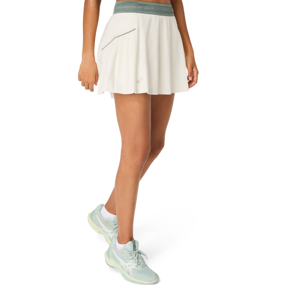 Shorts ASICS Saia Match - Feminino - Bege - tam: P — foto 3