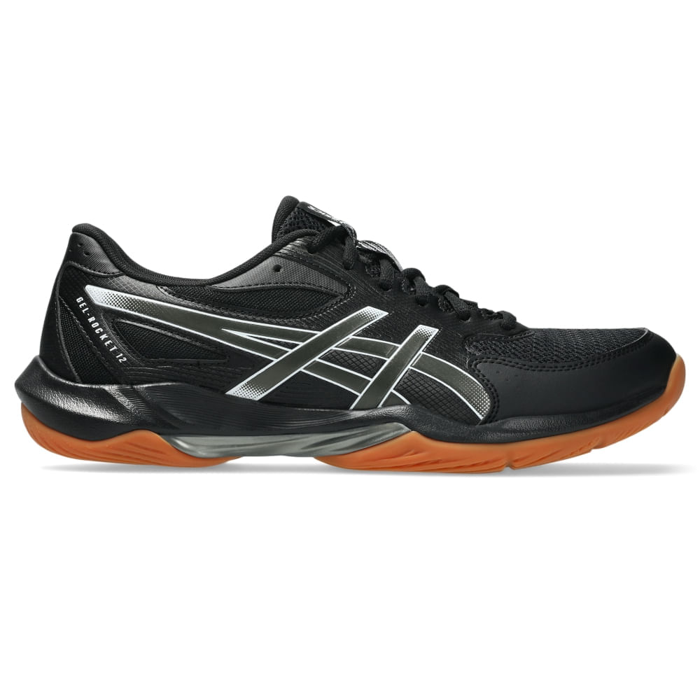 Tênis ASICS Gel-Rocket 12 – Masculino – Preto/Cinza